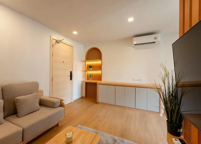 New Cozy Luxury King Bed Fast Wifi Ekkamai Bts ホテル